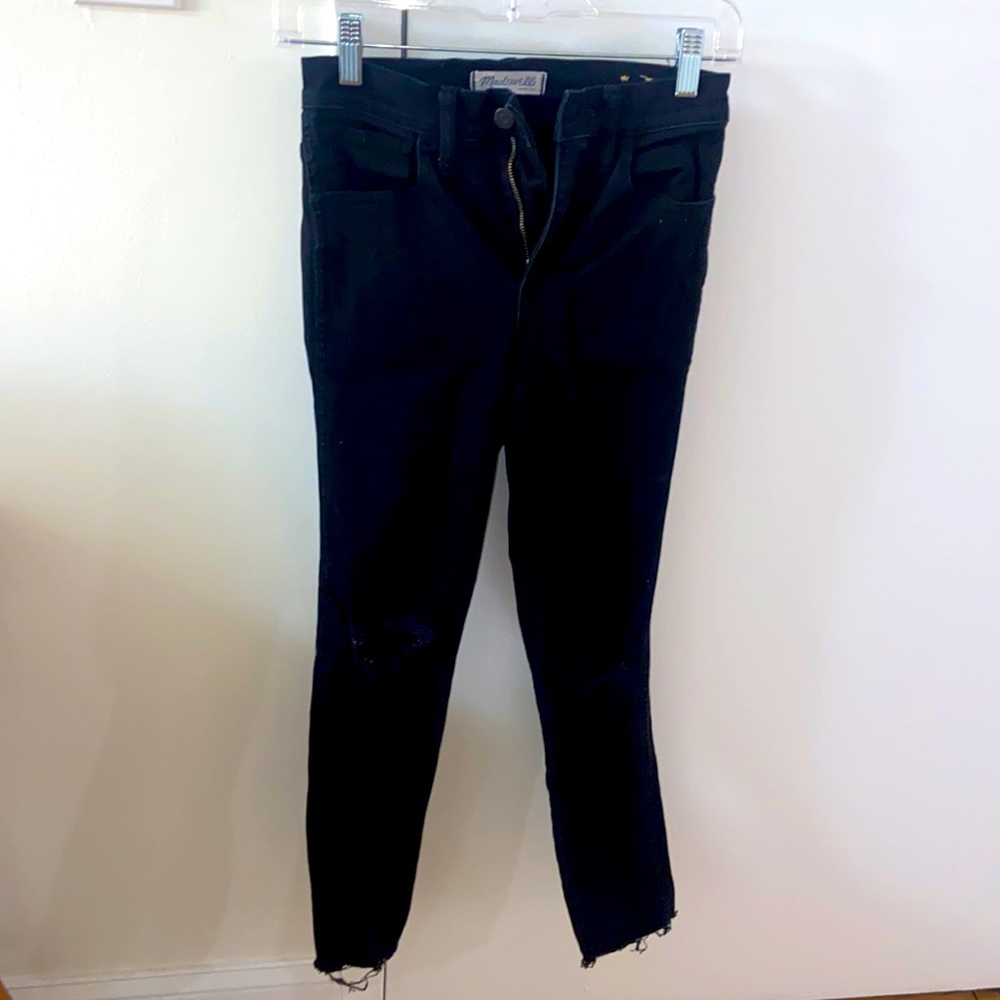 Madewell Black Ripped Jeans